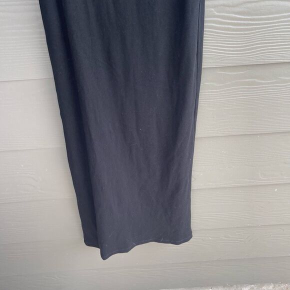 The Nines by Hatch NWT black ripped flutter sleeve jersey knit maternity dress - Picture 8 of 8